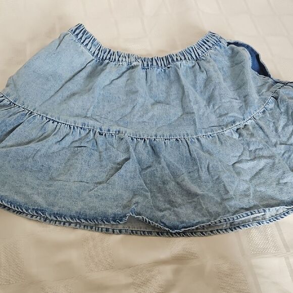 American Eagle Outfitters Blue Tiered Bubble Skirt - Picture 11 of 16